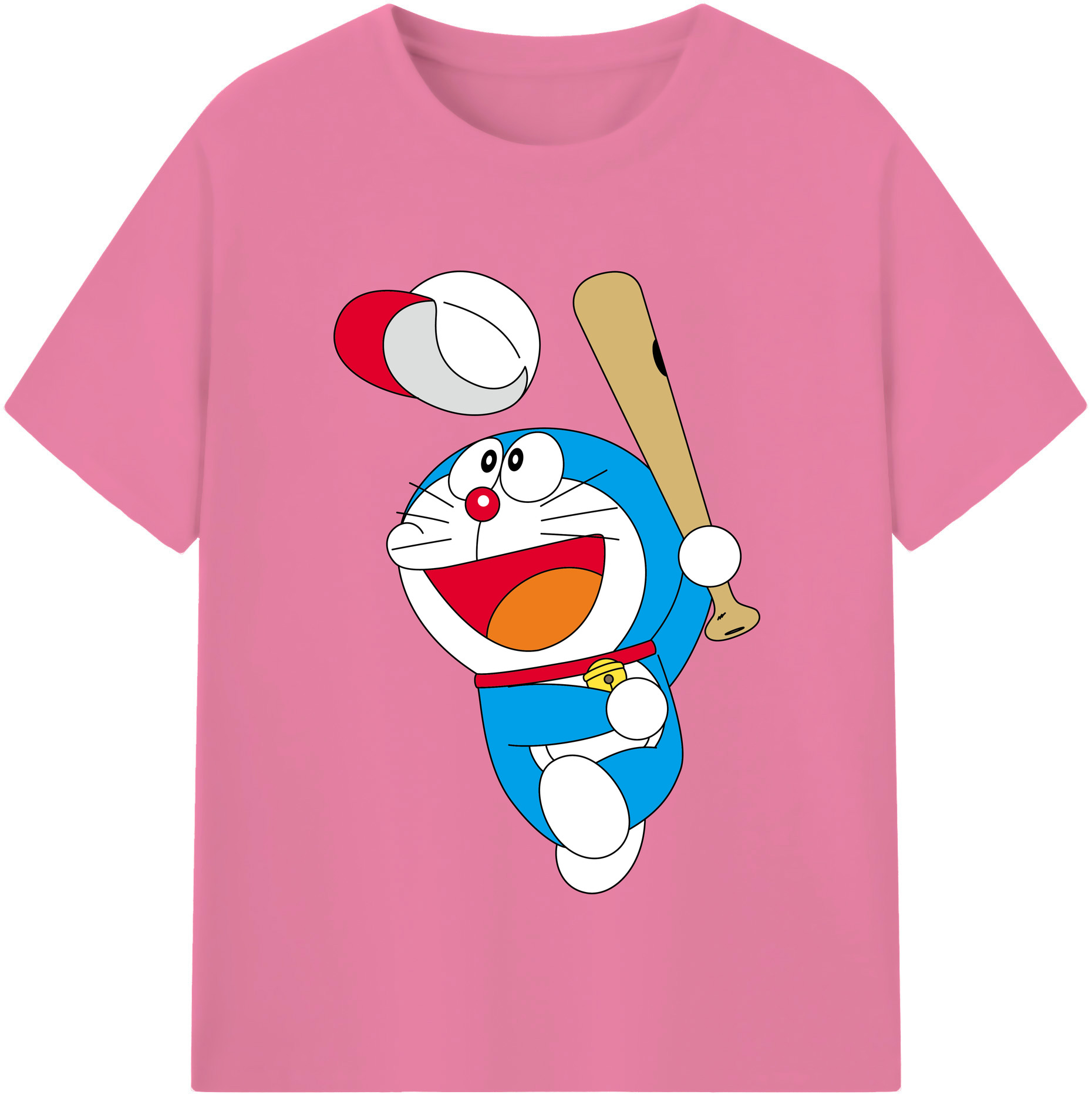 （画像用） ドラえもん Doraemon 綿100％半袖Tシャツ（フロントプリント）